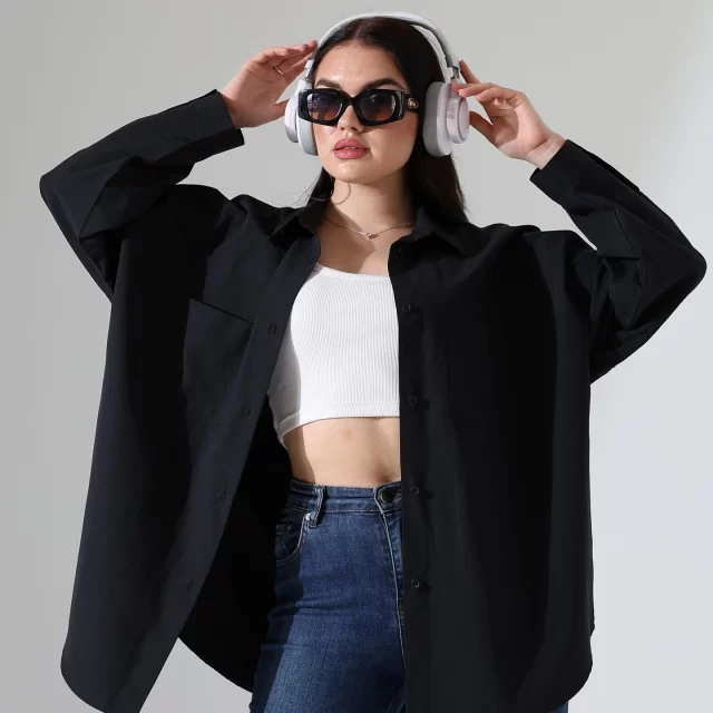Siyah Poplin Kumaş Çift Cepli Oversize Pamuklu Kadın Tunik GömlekDaha Fazlası İçin
www.gomlekciniz.com.tr